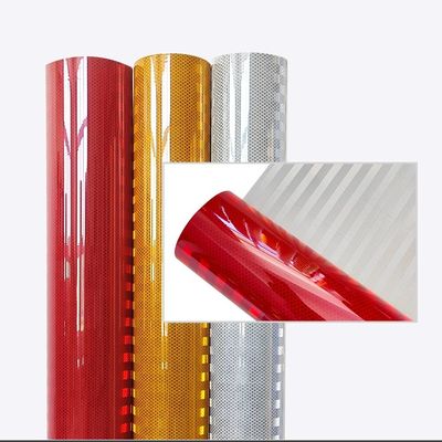 Good price Gold Red Prismatic Reflective Sheeting Flexible Printable ODM online