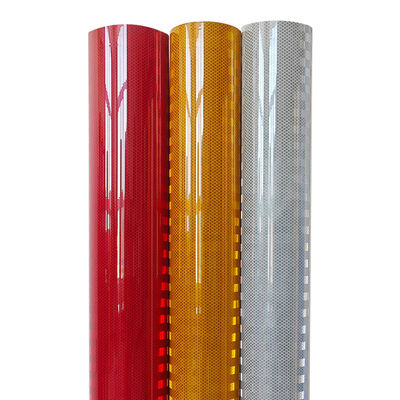Good price Micro Prismatic Retro Metalized Gold Reflective Vinyl Film Self Adhesive online
