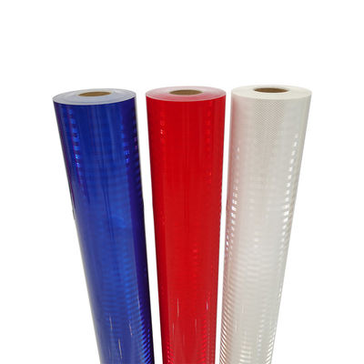 Good price 1.22*45.72m Red / Green / Blue / White / Golden Yellow HIP / EGP / Diamond Grade Reflective Sheeting For Traffic Safety Sign online