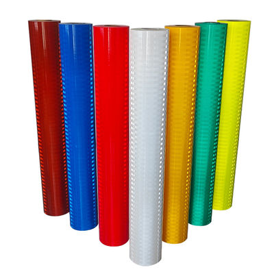 Good price Outdoor Fluorescent Yellow Reflective Permanent Vinyl Impact Resistant online