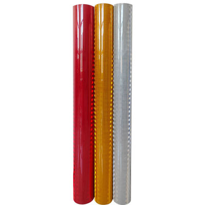 Good price Aluminized Red White Prismatic Reflective Sheeting Vinyl Film High Intensity online