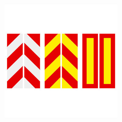 Good price Hi Vis Yellow Vehicle Conspicuity Markings Lorry Marker Boards Red online