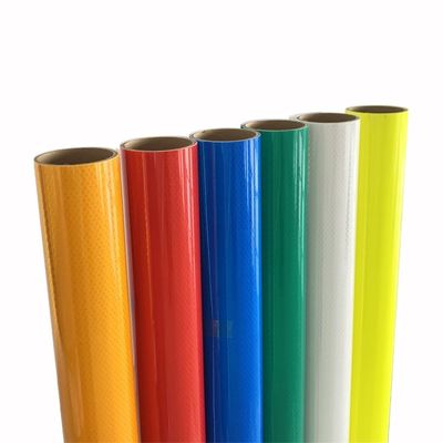 Good price Diamond Grade Prismatic Reflective Vinyl Sheets Roll White Yellow Red Green Blue Fluorescent Color online
