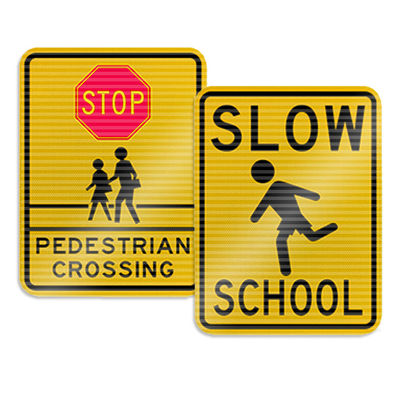 Good price PSA Adhesive Reflective Safety Signs Compulsory Traffic Sign online