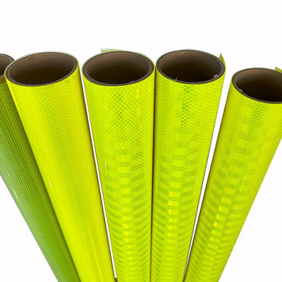 Good price 10 Years High Intensity Grade Prismatic HIP Fluorescent Yellow Green Reflective Vinyl online