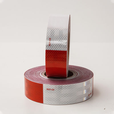 Good price High Visibility DOT Approved Safety Reflective Tape For Vehicles White and Red online