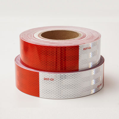 Good price High Intensity 2 Inch Truck DOT Refletive Tape For Vehicle White And Red online
