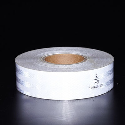 Good price 2 In*150 Ft White Yellow Red Radium Roll  ECE 104r Prismatic Reflective Tape For Vehicles online