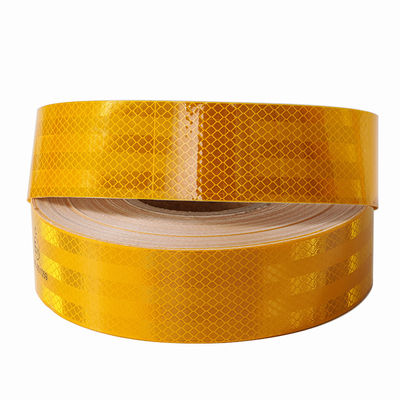 Good price Yellow Self Adhesive Bright Conspicuity Making ECE 104R Reflective Safety Tapes For Truck online