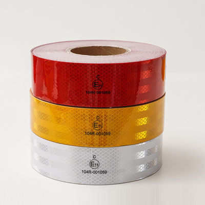 Good price High Intensity Prismatic ECE 104R Reflective Conspicuity Tape White Yellow Red online