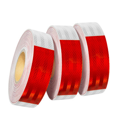 Good price High Visibility Reflective Tape Red and White DOT-C2 For Vehicles For Truck  Reflective Tape online