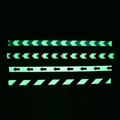 Good price High Visibility Luminous Fluorescent Glow in The Dark Safety Warning 4-6h Glow time Vinyl Roll Supplier in The Dark online