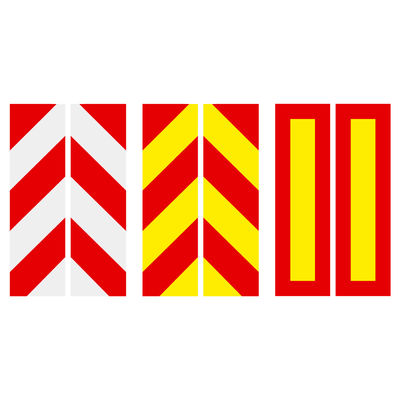 Good price Certification Rectangular Twill Heavy Vehicle Rear Reflective Marking Plate Board Adhesive online