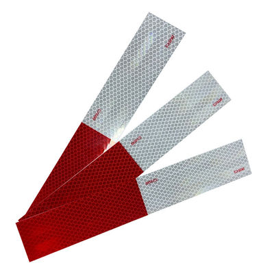 Good price Red And White Prismatic DOT-C2 Vehicle Safety Marking Reflective Tapes For Truck And Trailers online