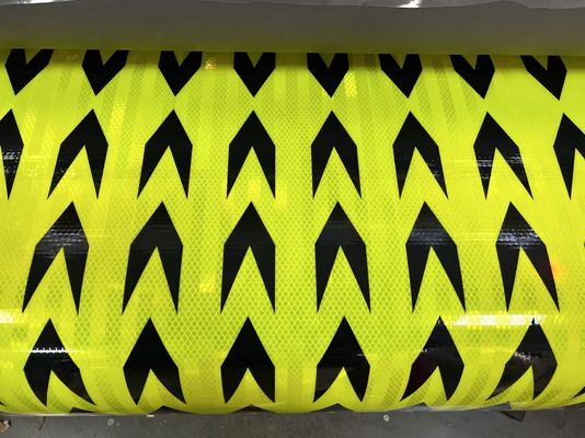 Good price Fluorescent Yellow UV Printable Arrow Sign Prismatic Reflective Sheeting Roll online