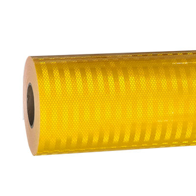 Good price Yellow High Intensity Prismatic Reflective Sheeting with 10-Year Outdoor Durability, ASTM D4956 Type IV Compliant, and Microprismatic Reflective Technology online