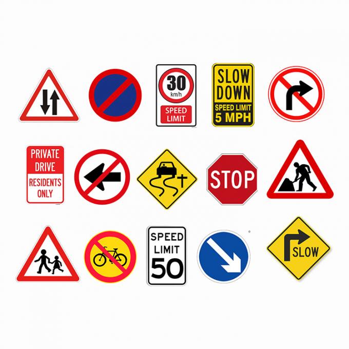 Fluorescent Reflective Pedestrian Crossing Ahead Warning Symbol Sign ...